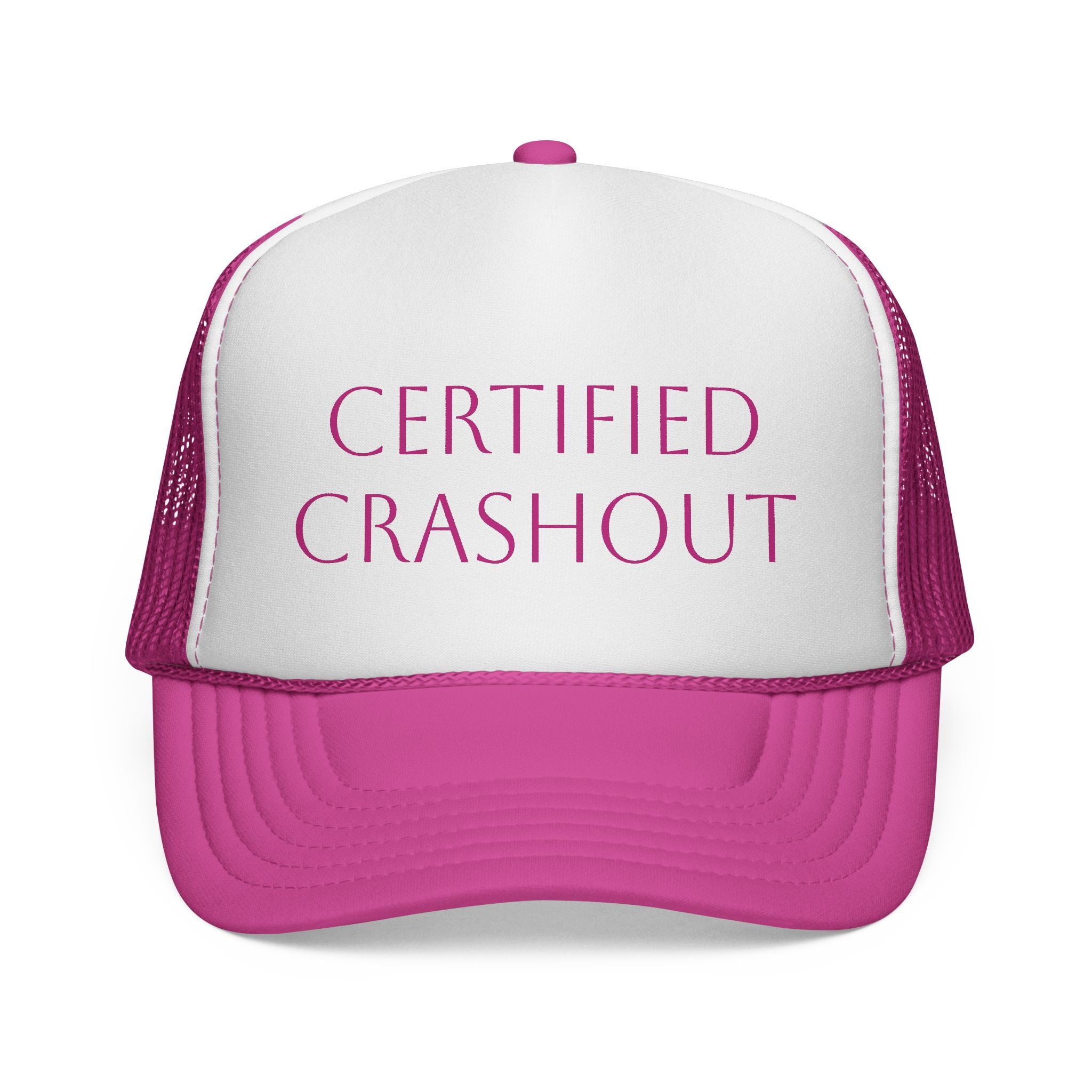 Certified Crashout Trucker Cap - Stylish & Fun Headwear for Casual Adventures